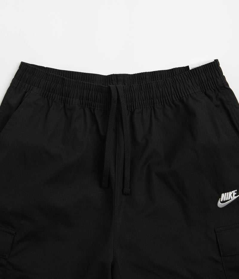 Nike Club Cargo Shorts in Black and White