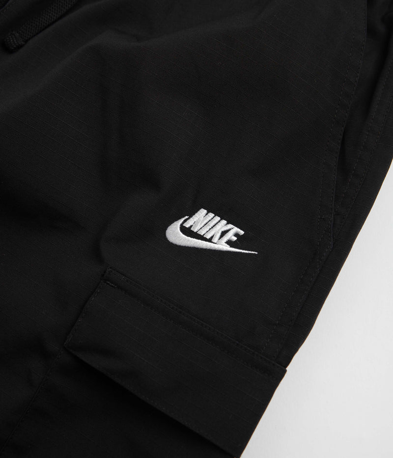 Nike Club Cargo Shorts in Black and White