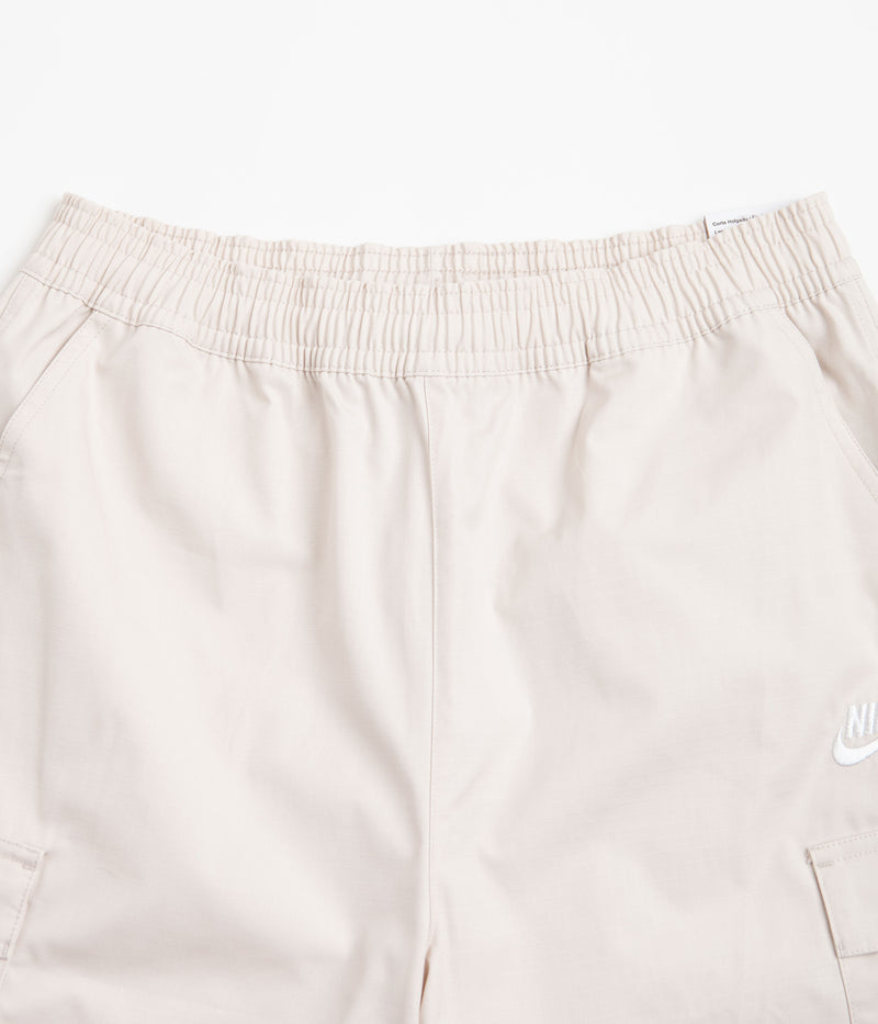 Nike Club Cargo Shorts in Light Orewood Brown and White