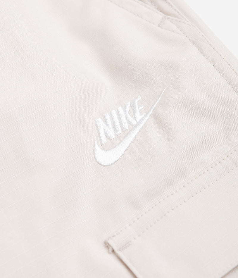 Nike Club Cargo Shorts in Light Orewood Brown and White