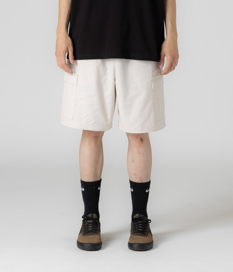Nike Club Cargo Shorts in Light Orewood Brown and White