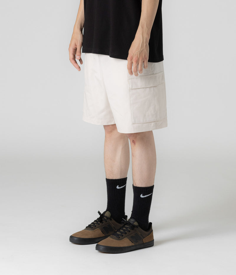 Nike Club Cargo Shorts in Light Orewood Brown and White