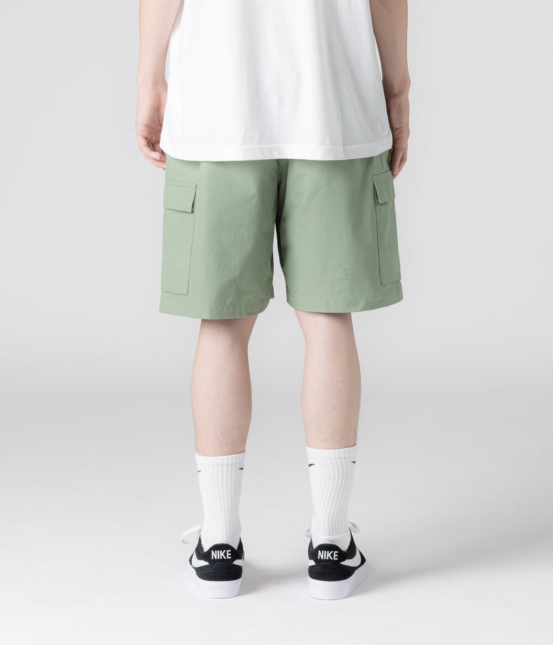 Nike Club Cargo Shorts in Oil Green and White