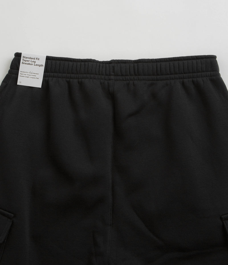 Nike Club Fleece Cargo Joggers in Black and Black / White