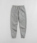 Nike Club Fleece Joggers in Dark Grey Heather and Matte Silver / White