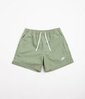 Nike Club Flow Shorts in Oil Green and White
