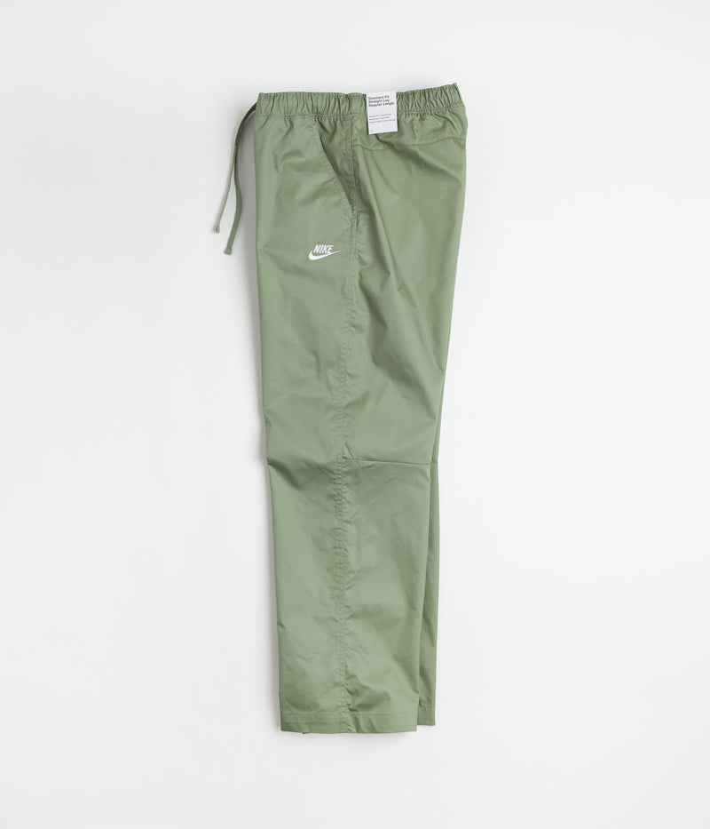 Nike Club Straight Leg Pants in Oil Green and White