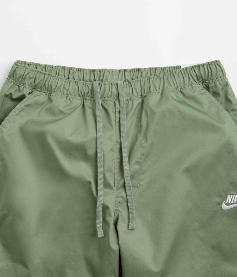 Nike Club Straight Leg Pants in Oil Green and White