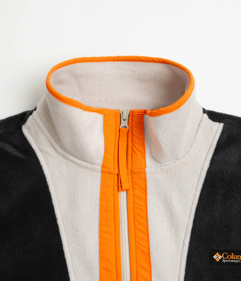 Columbia Back Bowl Full Zip Fleece in Black and Dark Stone