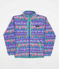 Columbia Back Bowl Lightweight Fleece in Purple Lotus Camp Blanket and Bright Aqua
