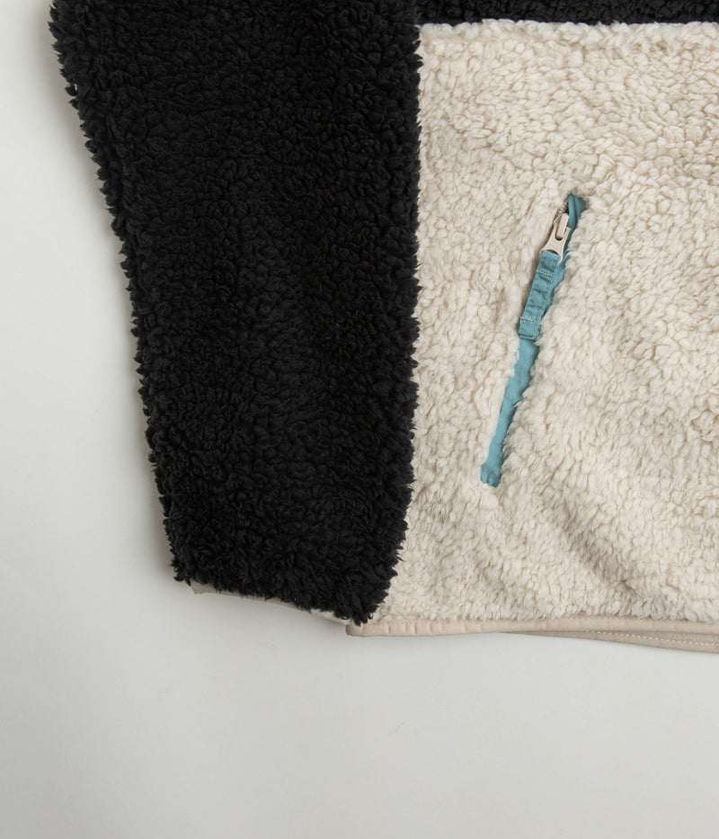 Columbia Backbowl Sherpa Hoodie in Black and Dark Stone