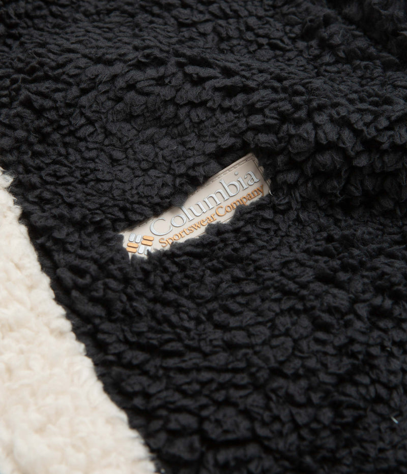 Columbia Backbowl Sherpa Hoodie in Black and Dark Stone