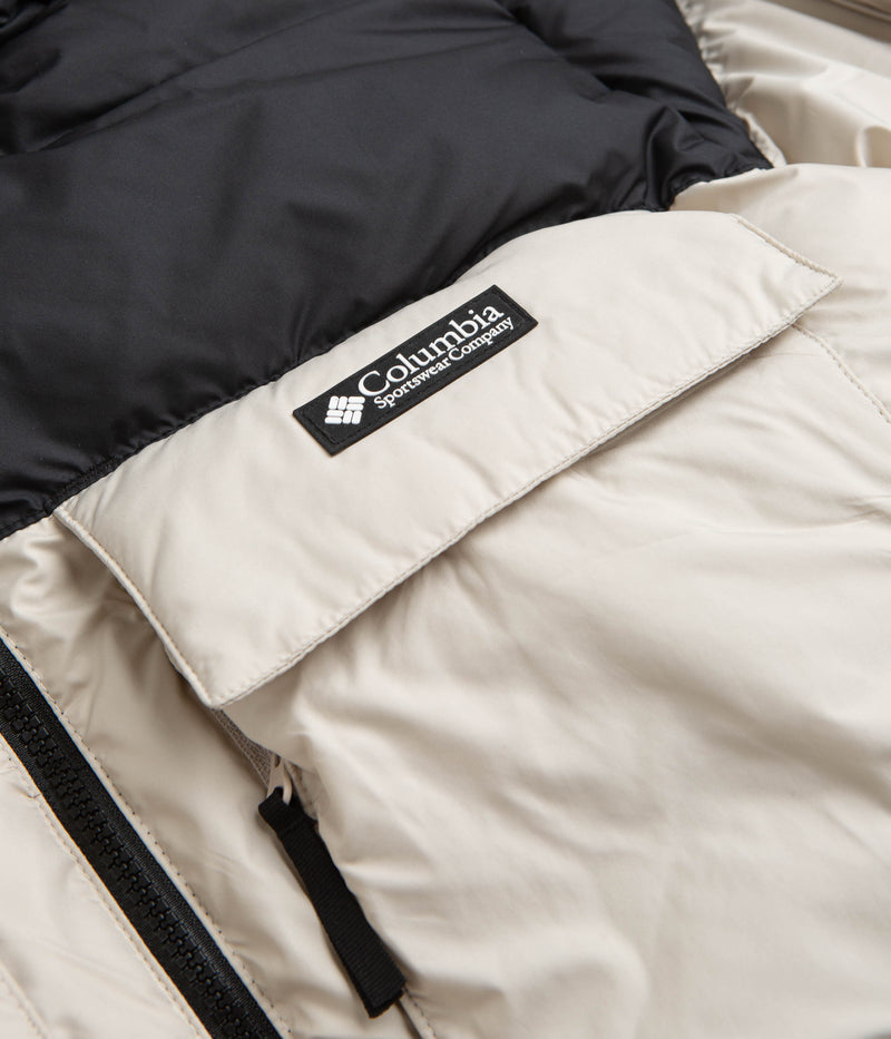 Columbia Ballistic Ridge Oversized Puffer Jacket in Dark Stone and Black