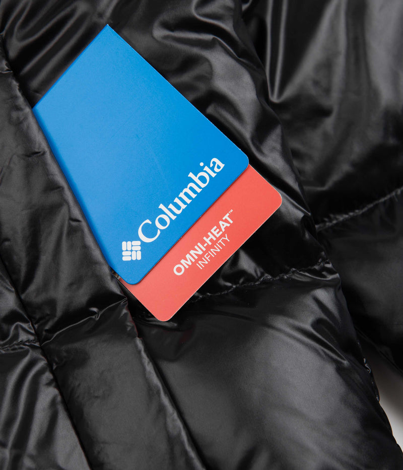 Columbia Bulo Point II Down Jacket in Black Shiny and Black