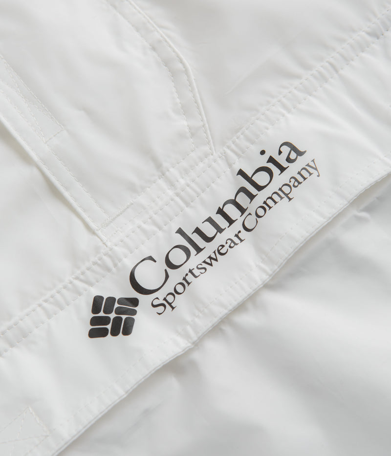 Columbia Challenger Windbreaker Jacket in White and Black