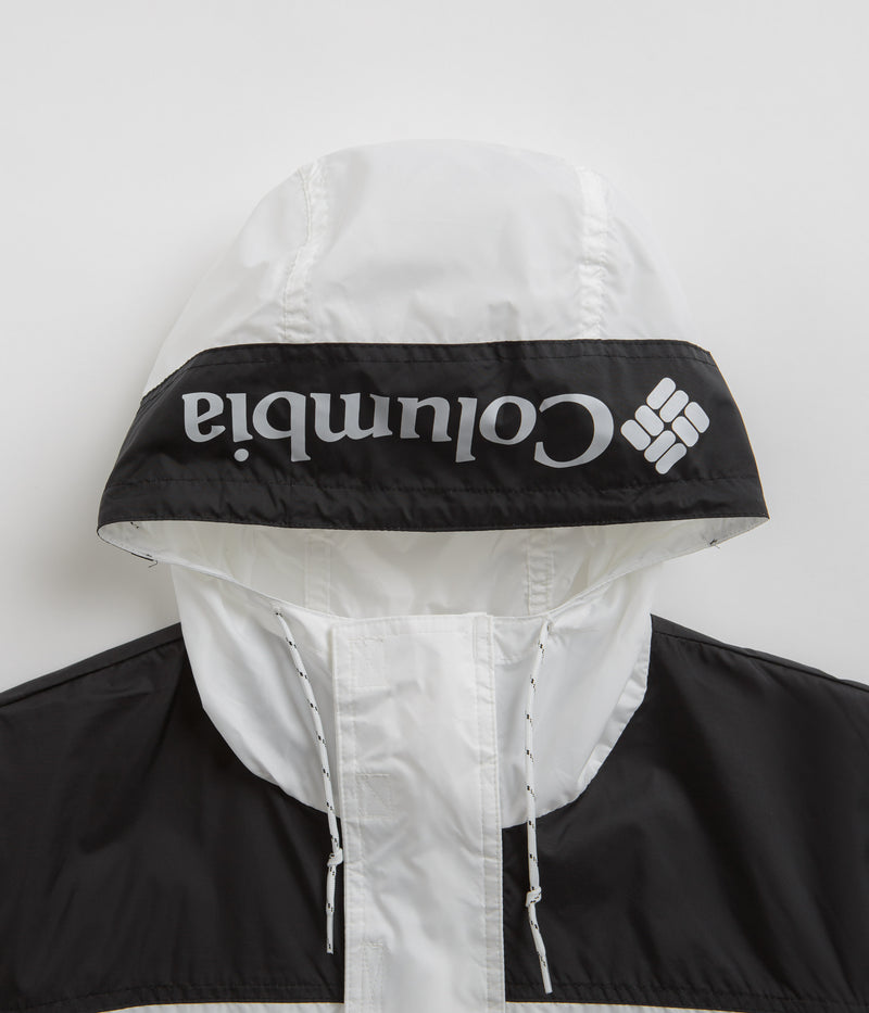 Columbia Challenger Windbreaker Jacket in White and Black