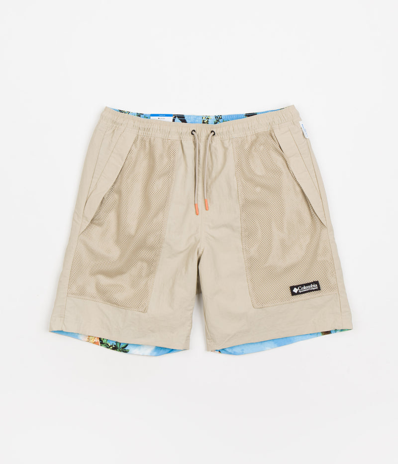 Columbia Deschutes Valley Reversible Shorts in Ancient Fossil and Vista Blue Deschutes Days
