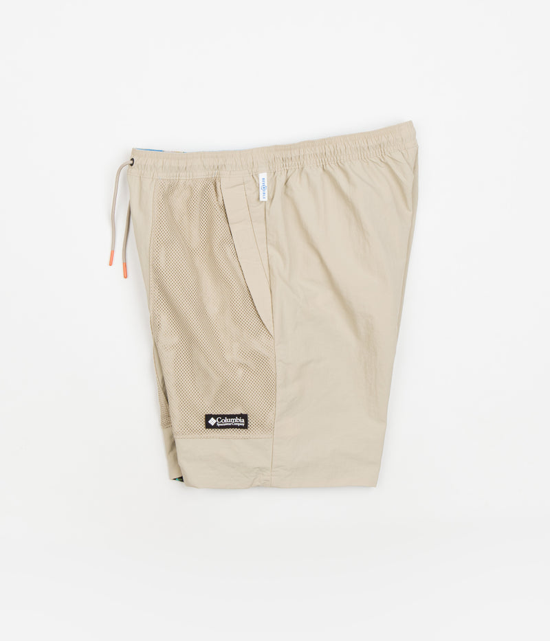 Columbia Deschutes Valley Reversible Shorts in Ancient Fossil and Vista Blue Deschutes Days