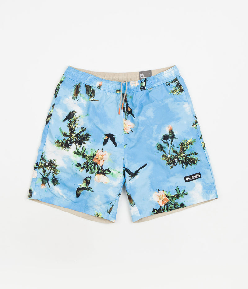Columbia Deschutes Valley Reversible Shorts in Ancient Fossil and Vista Blue Deschutes Days