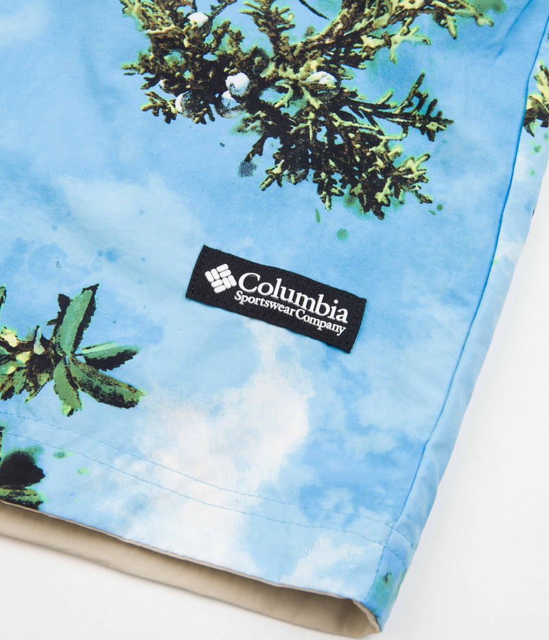Columbia Deschutes Valley Reversible Shorts in Ancient Fossil and Vista Blue Deschutes Days