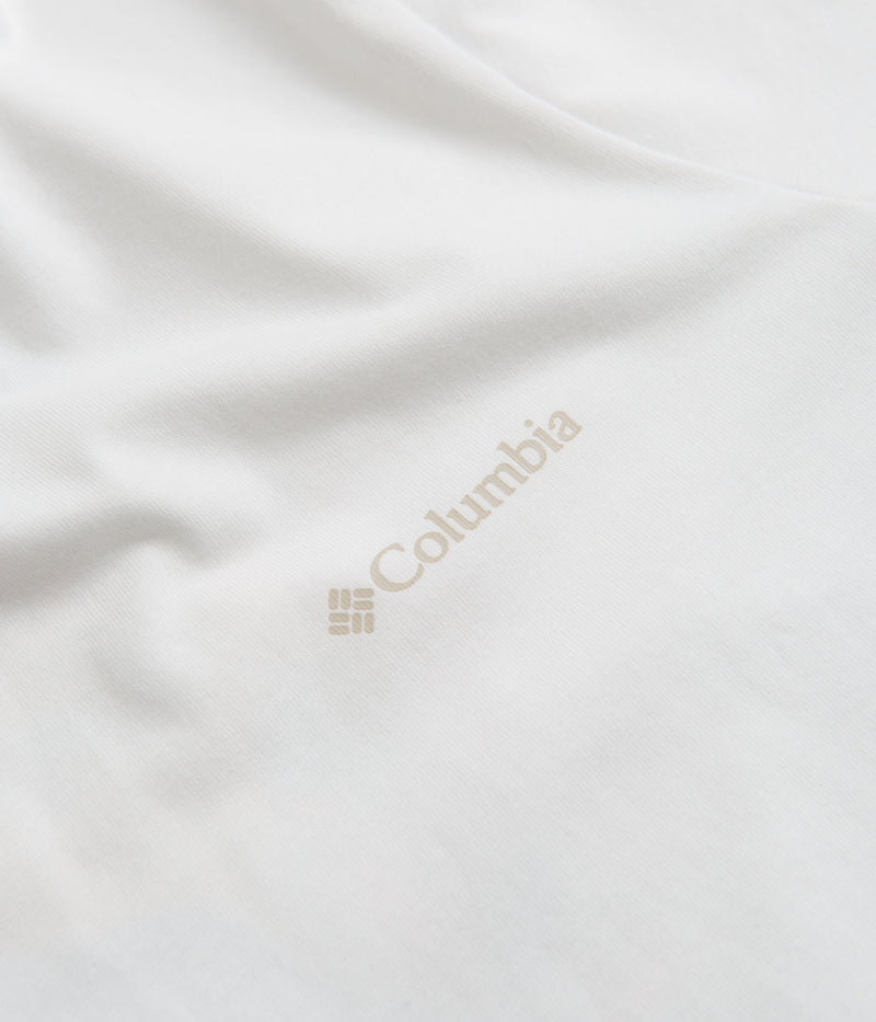 Columbia Explorers Canyon Back T-Shirt in White and Epicamp Graphic