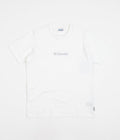 Columbia Explorers Canyon Logo T-Shirt in White and CSC Branded Mini Graphic