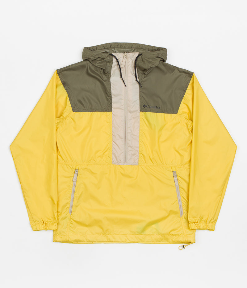 Columbia Flash Challenger Anorak in Golden Nugget and Stone Green / Ancient Fossil