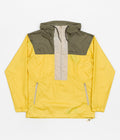 Columbia Flash Challenger Anorak in Golden Nugget and Stone Green / Ancient Fossil