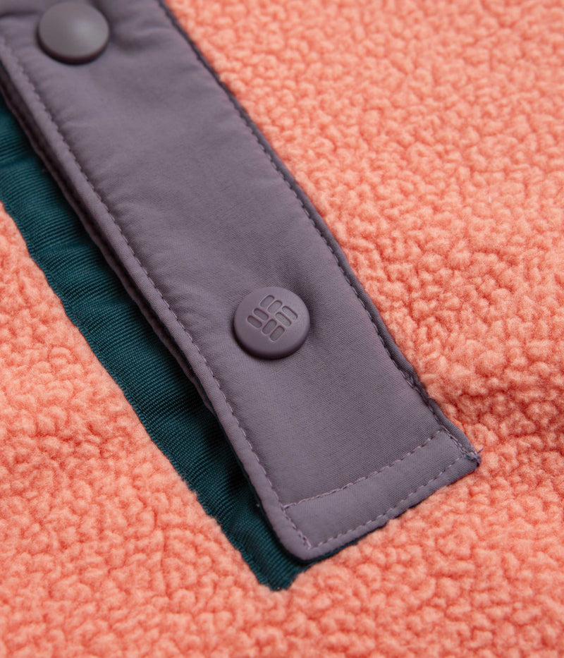 Columbia Helvetia Half Snap Fleece in Faded Peach
