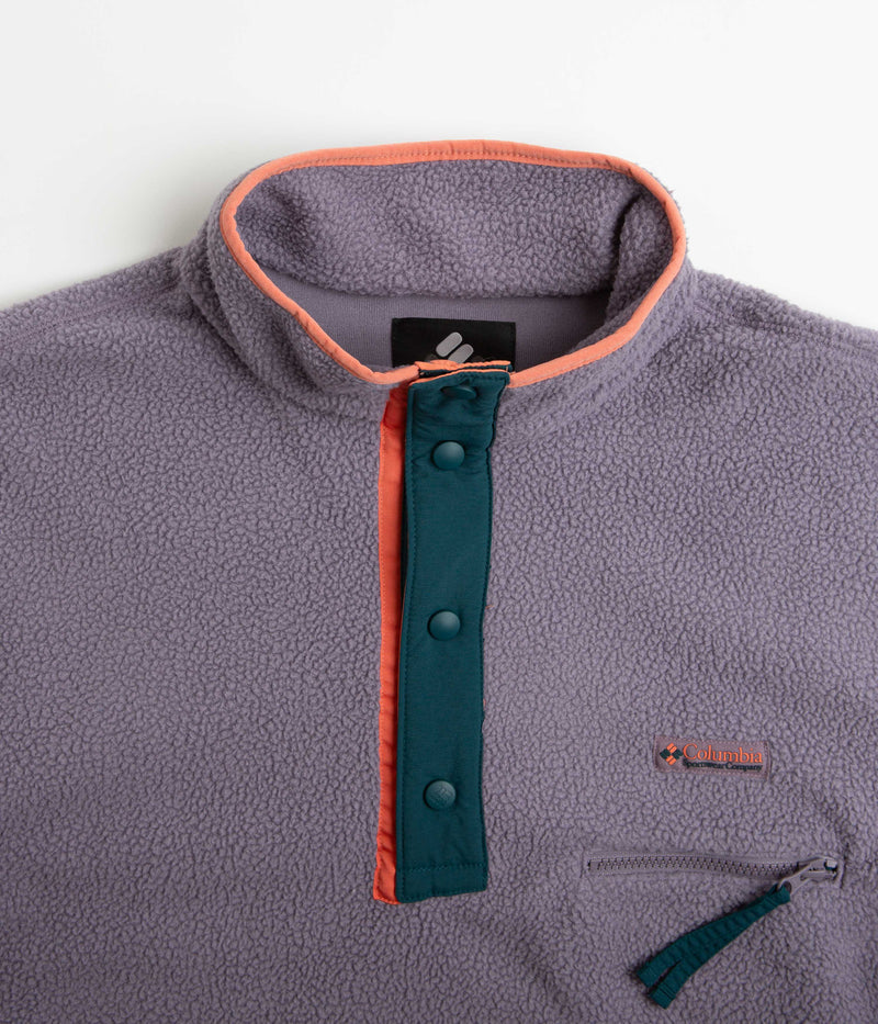 Columbia Helvetia Half Snap Fleece in Granite Purple