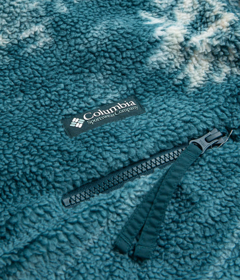 Columbia Helvetia Half Snap Fleece in Night Wave Solar Ski Print