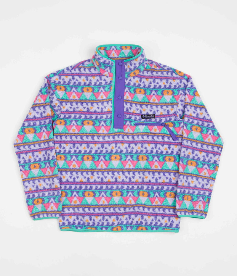 Columbia Helvetia Half Snap Fleece in Purple Lotus Camp Blanket