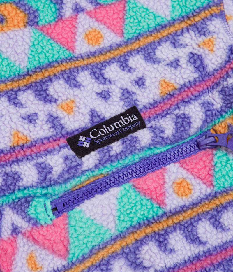 Columbia Helvetia Half Snap Fleece in Purple Lotus Camp Blanket