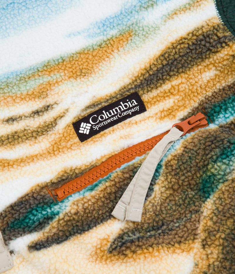 Columbia Helvetia Half Snap Fleece in Warm Copper CRG Print