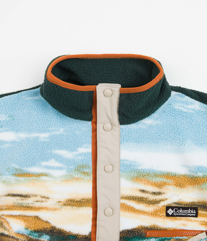Columbia Helvetia Half Snap Fleece in Warm Copper CRG Print