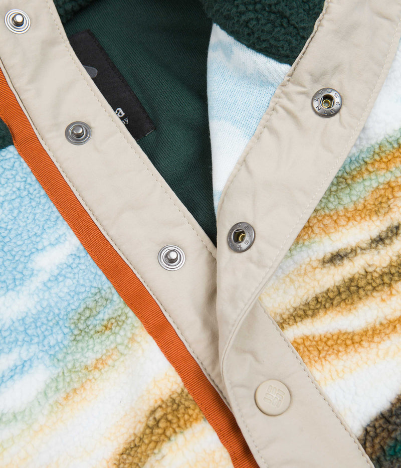 Columbia Helvetia Half Snap Fleece in Warm Copper CRG Print