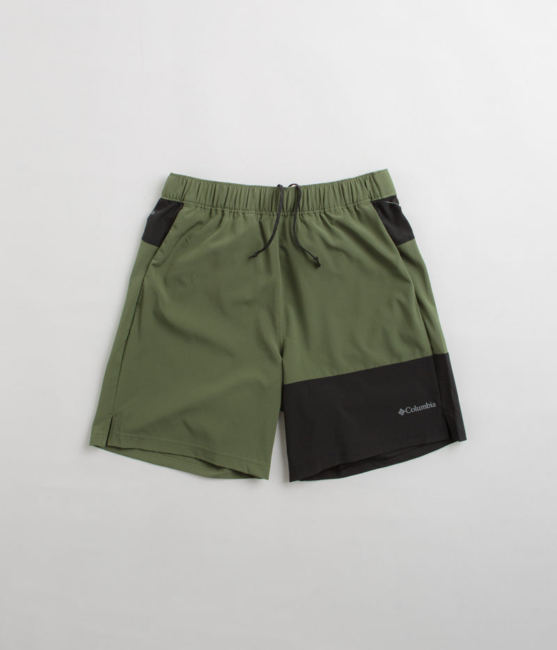 Columbia Hike Color Block Shorts in Canteen and Black