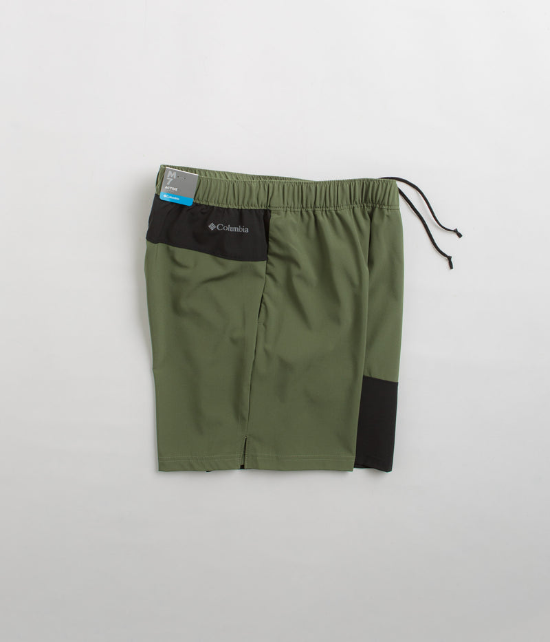 Columbia Hike Color Block Shorts in Canteen and Black