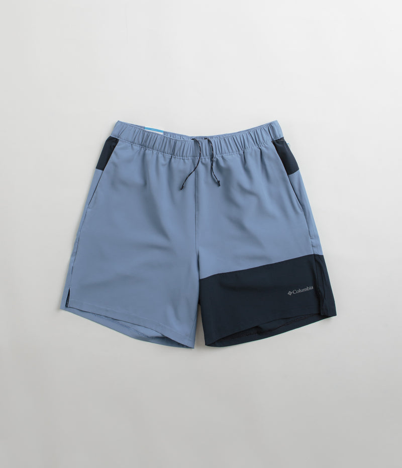 Columbia Hike Color Block Shorts in Skyler and Collegiate Navy