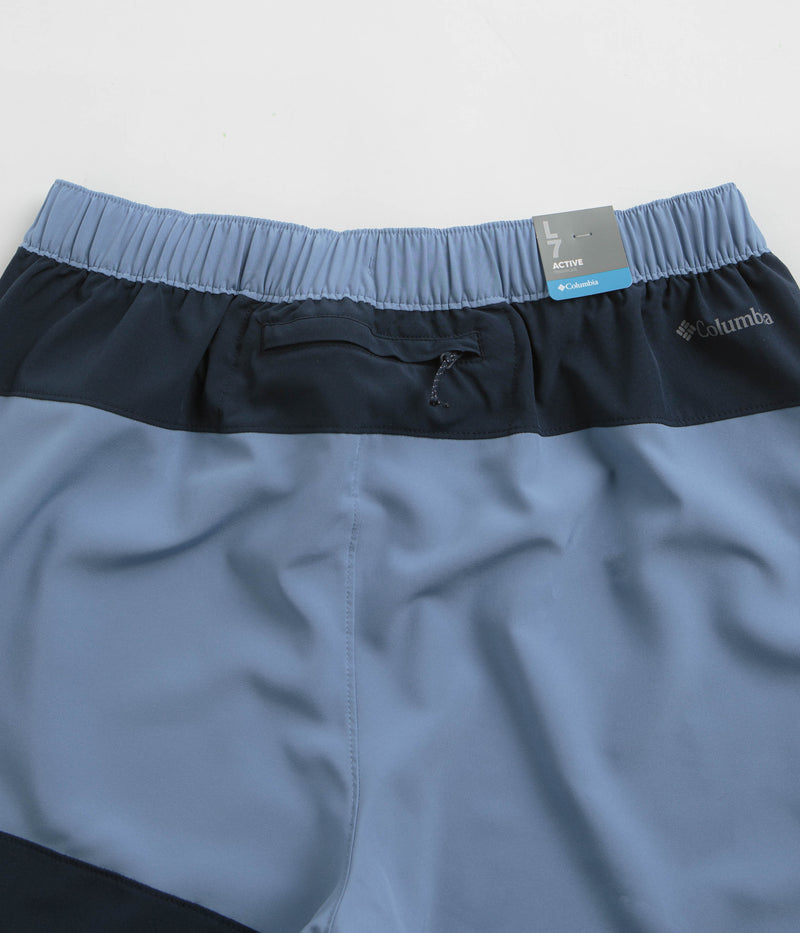 Columbia Hike Color Block Shorts in Skyler and Collegiate Navy