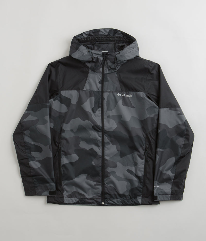 Columbia Inner Limits III Jacket in Black Mod Camo Print and Black