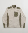 Columbia Klamath Range Full Zip Fleece in Dark Stone and Stone Green