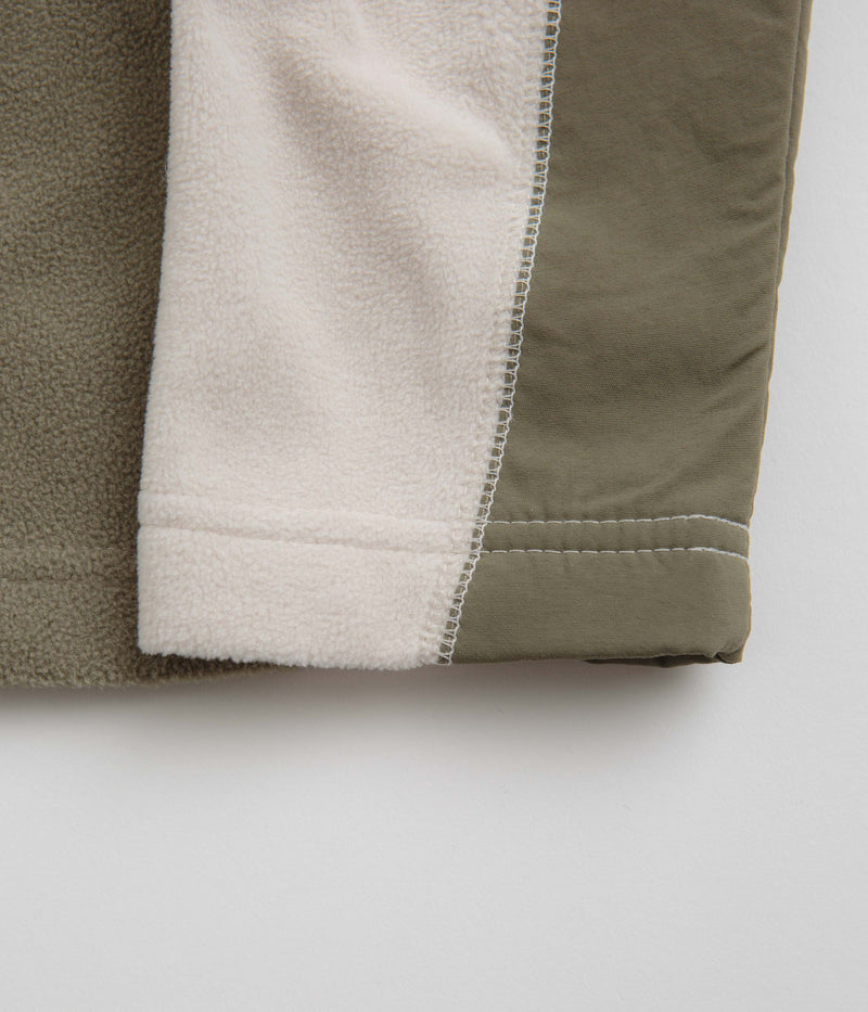 Columbia Klamath Range Full Zip Fleece in Dark Stone and Stone Green