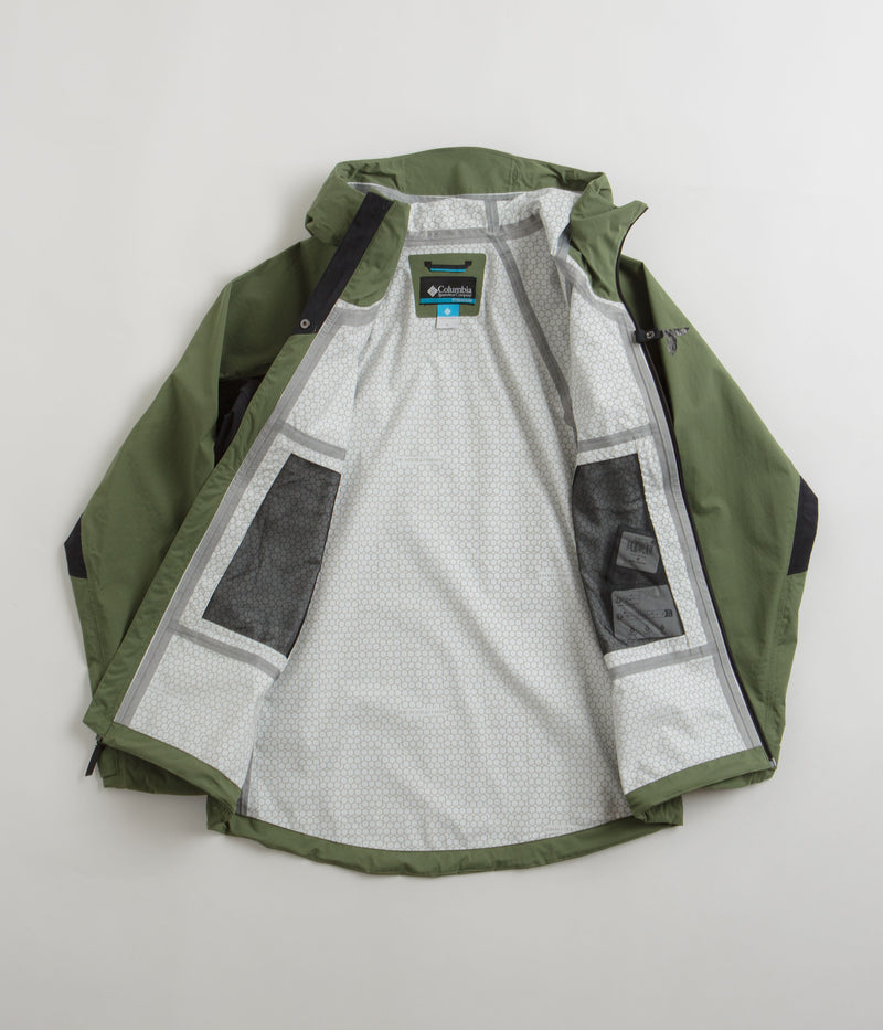Columbia Mazama Trail Shell Jacket in Canteen and Black