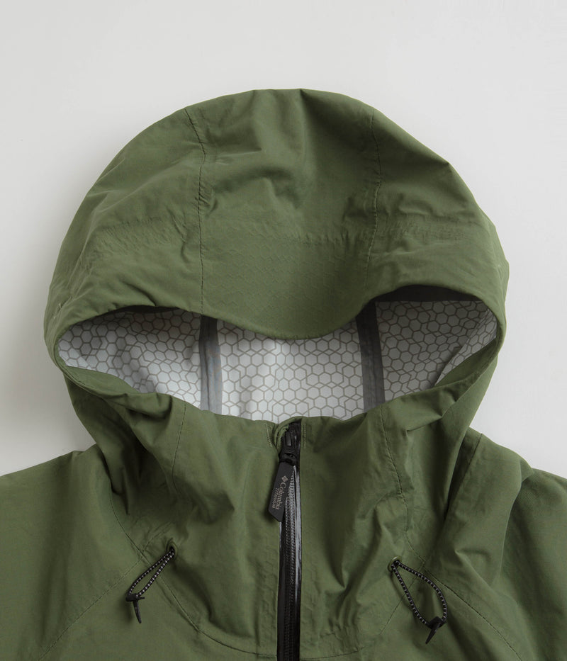 Columbia Mazama Trail Shell Jacket in Canteen and Black