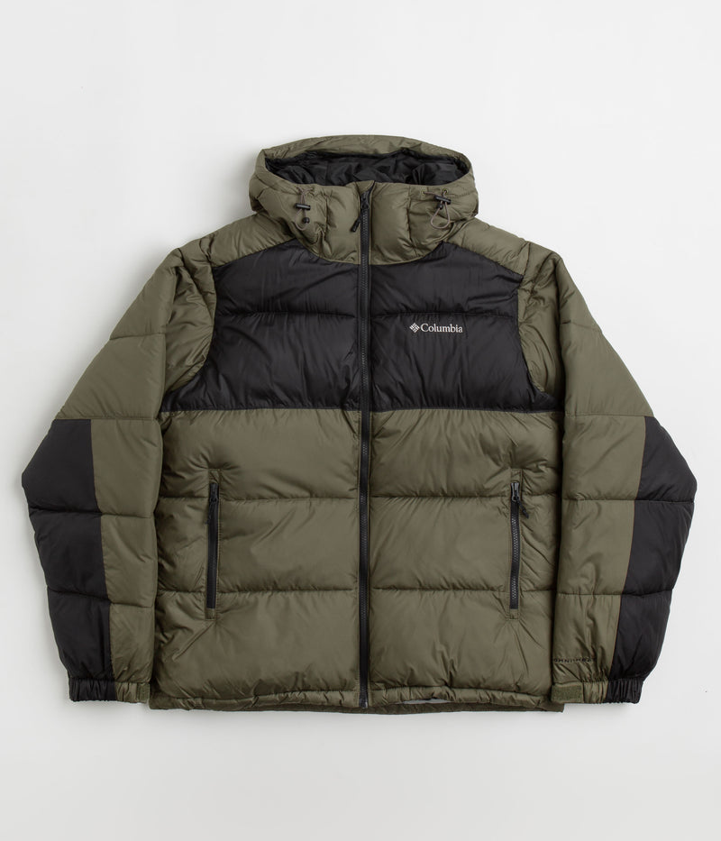 Columbia Pike Lake II Hooded Jacket in Stone Green and Shark