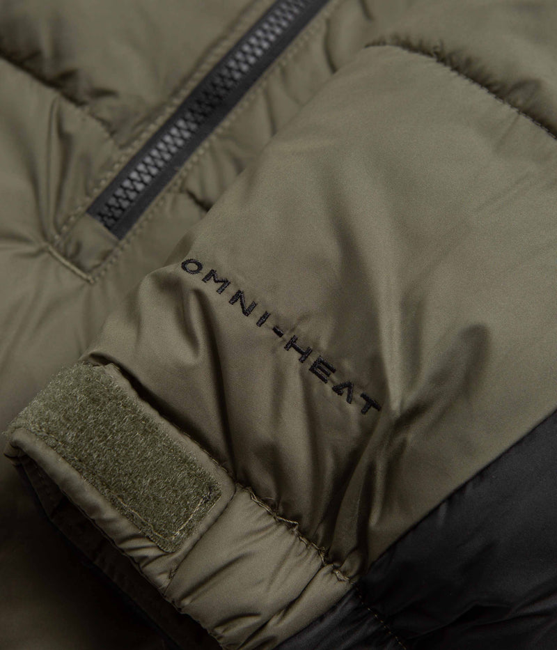 Columbia Pike Lake II Hooded Jacket in Stone Green and Shark