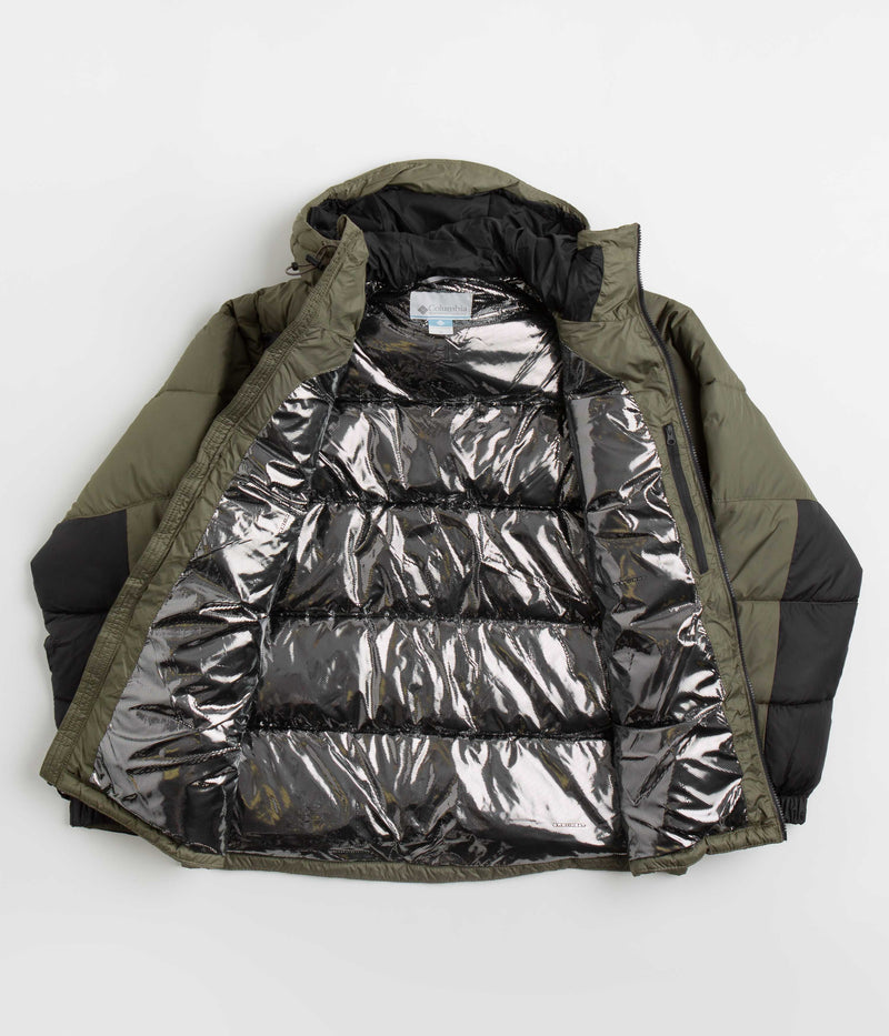Columbia Pike Lake II Hooded Jacket in Stone Green and Shark
