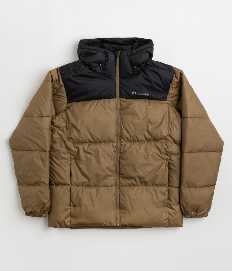 Columbia Puffect Hooded Jacket in Delta and Black