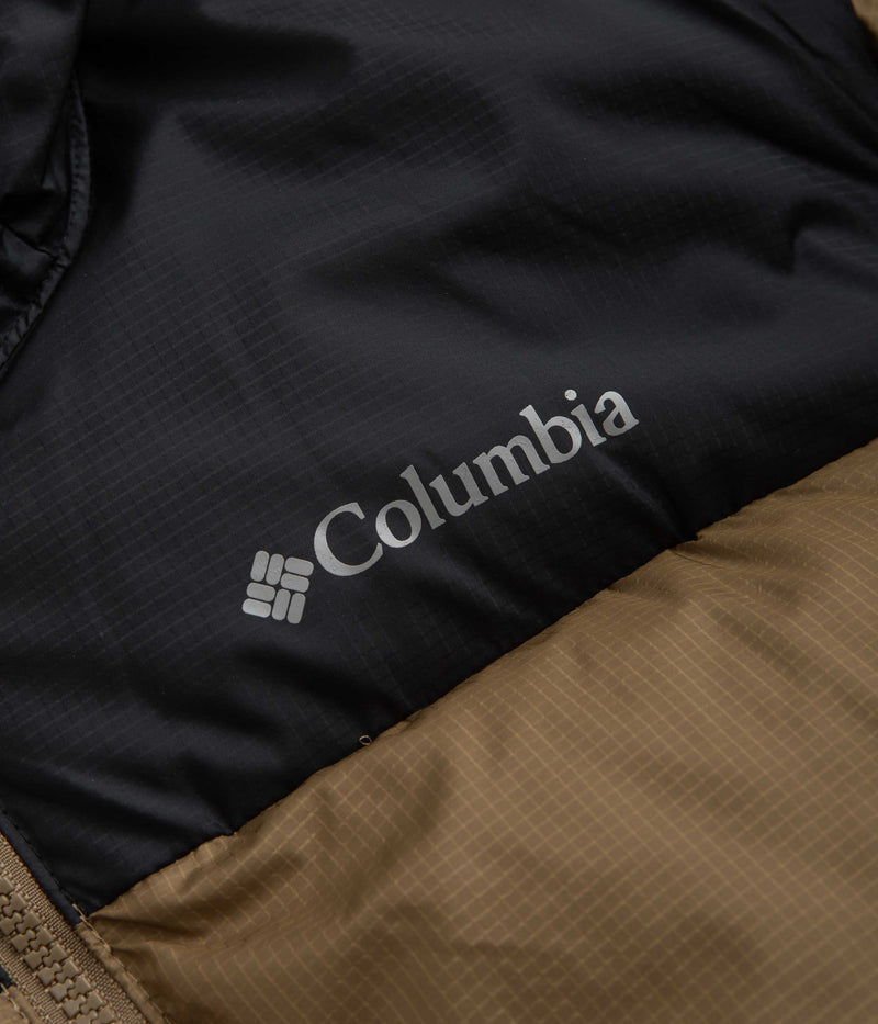 Columbia Puffect Hooded Jacket in Delta and Black
